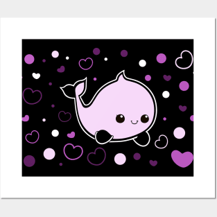 Cute baby Narwhale Posters and Art